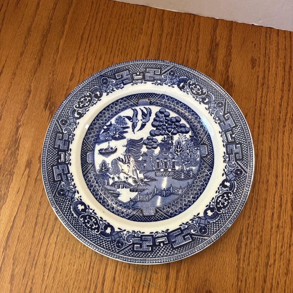 John Steventon & Sons Burslem England Willow Royalβ Venton Ware 10" Dinner Plate